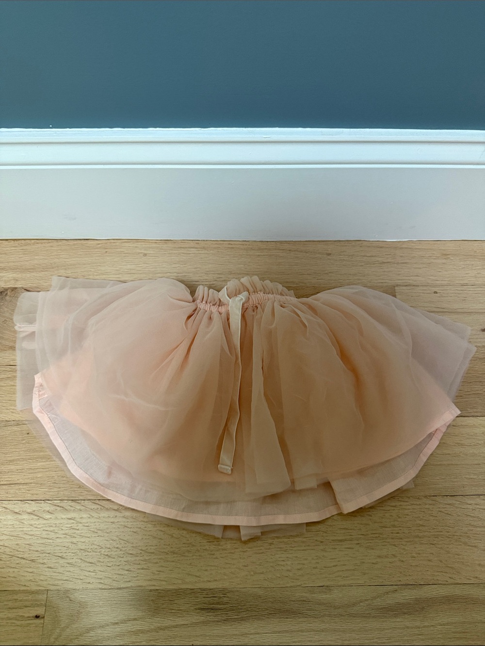 Jamie Kay Peach Tulle Layered Skirt
